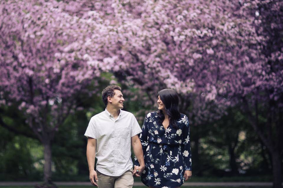 Spring Edmonton Engagement