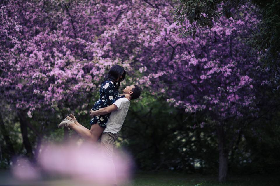 Spring Edmonton Engagement