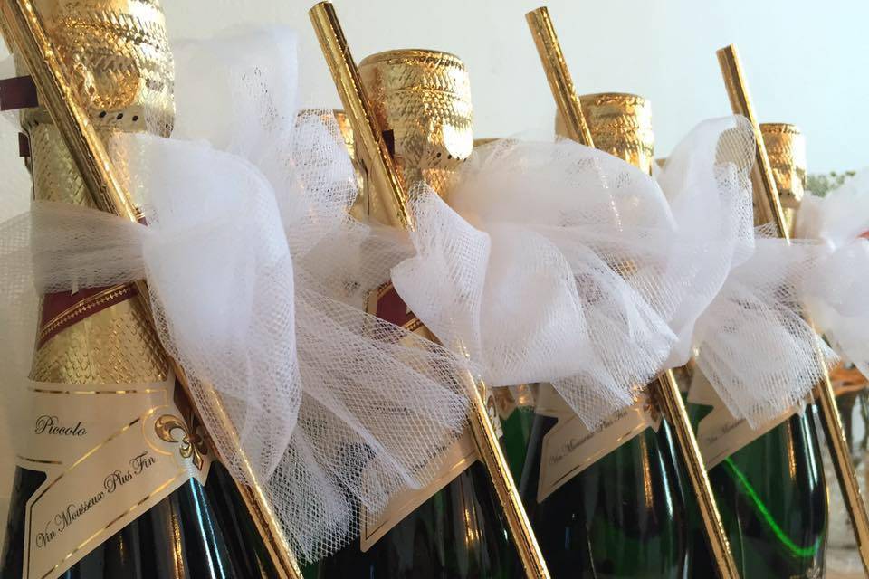 Champagne favours made by us