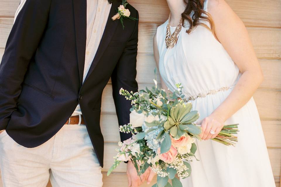 Blush table runners