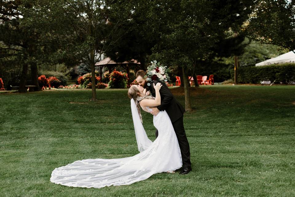 Outside Bride and Groom