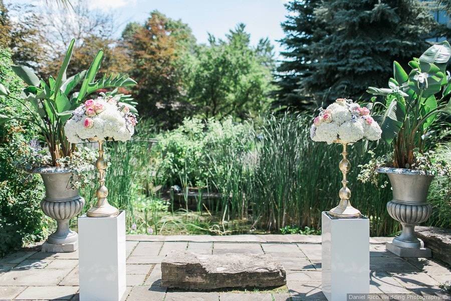 Outdoor Floral Altar