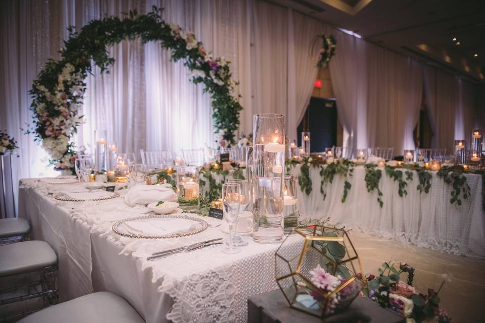 Reception Head Table