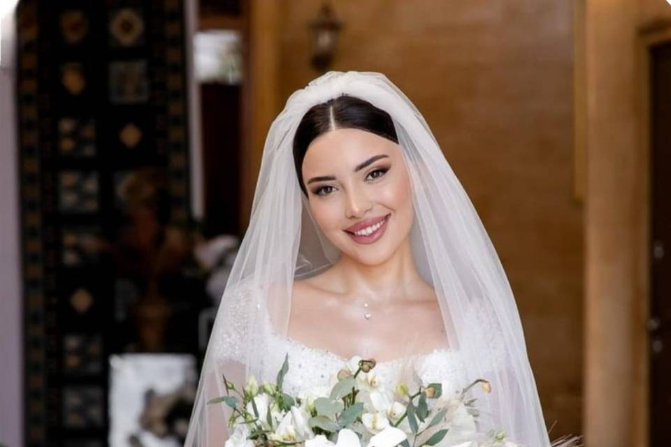 Old money bridal look