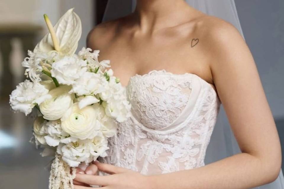 Old money bridal look