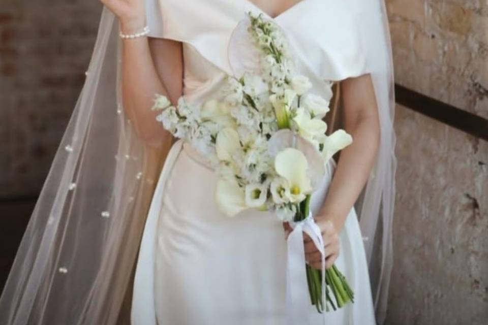 Old money bridal look