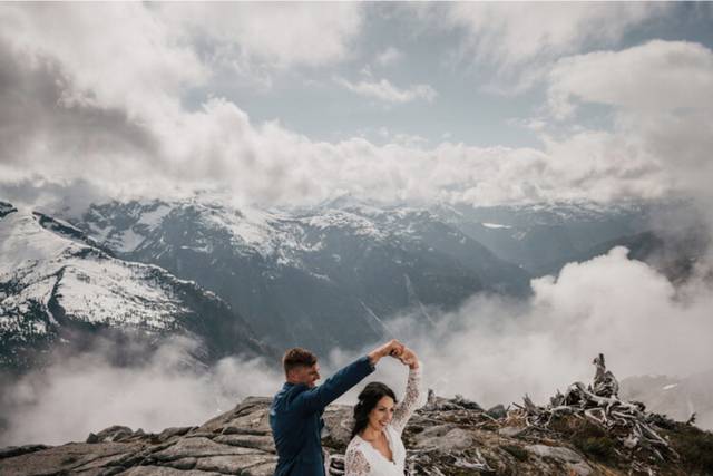Breathtaking wedding portrait