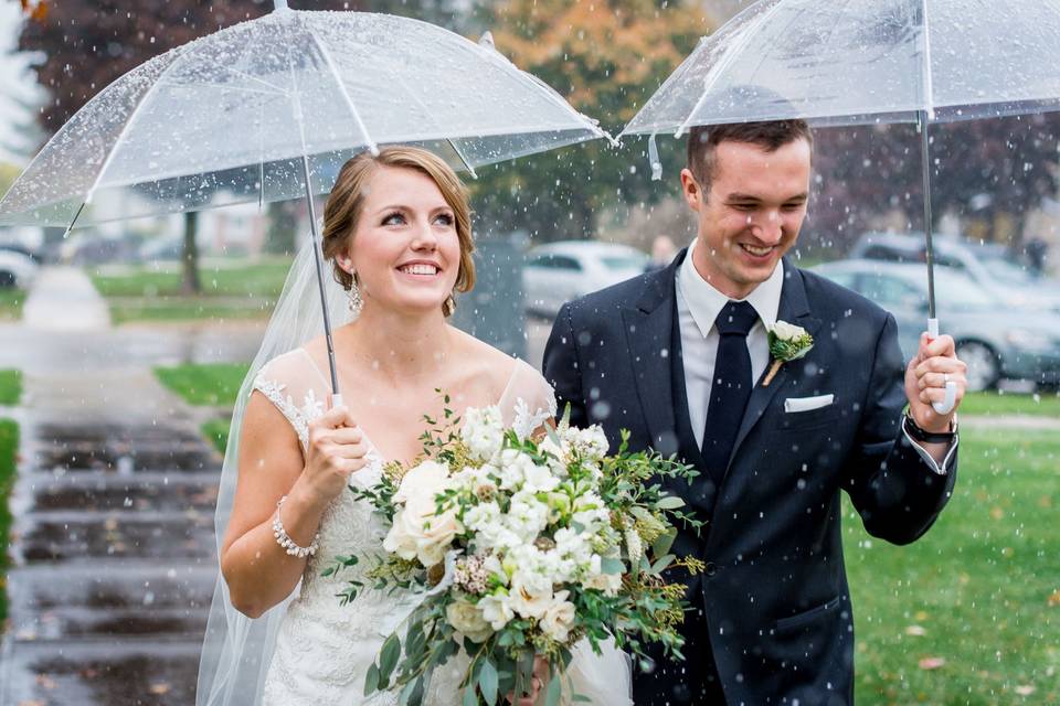 Rainy Wedding Day