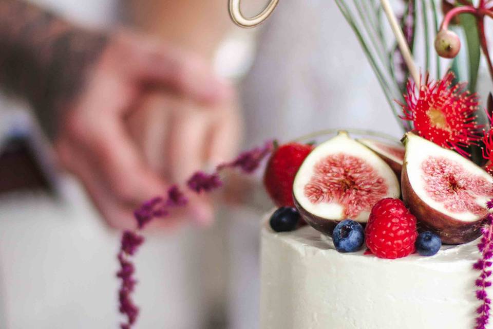 Cutting the cake