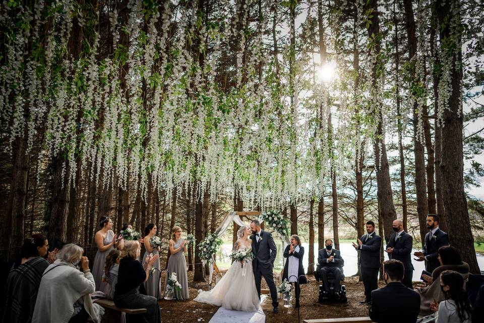 Ceremony surrounded by nature