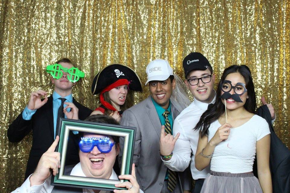 Guests in Photo booth