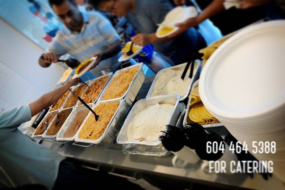 We serve up to 600 people.