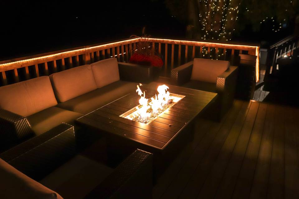 Deck area fire tables