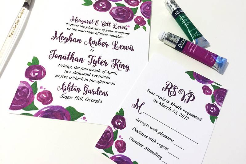 Lovely Roses Invitation