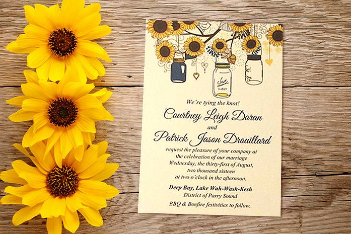 Sunflower Invitation