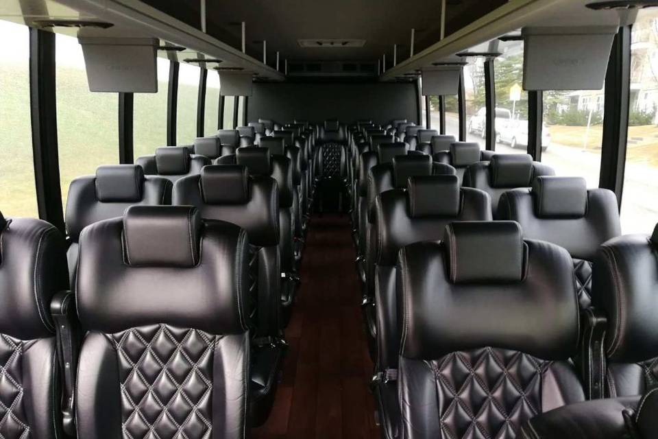 28-36 passenger bus - interior