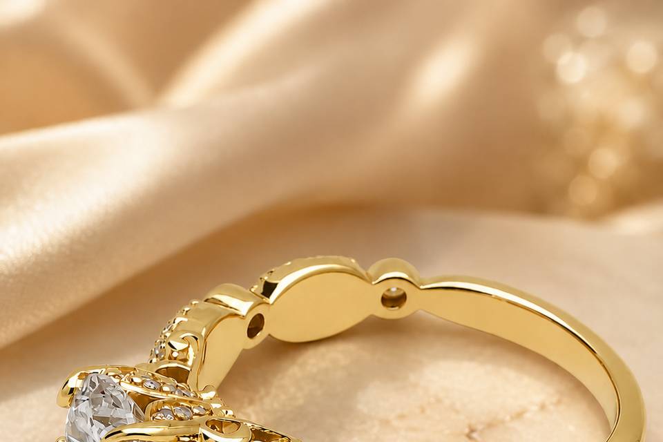 Gemvy - butterfly ring