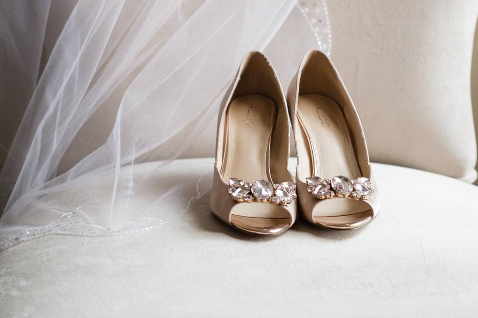 Bridal Veil and shoes