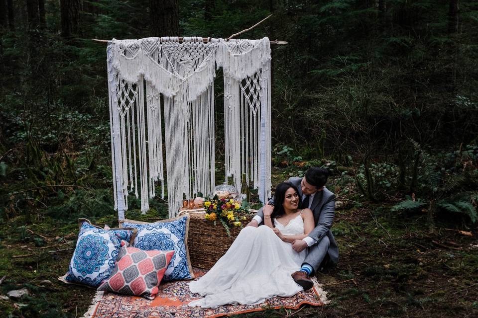 Boho Forest Elopement