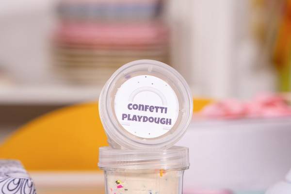 Confetti playdough