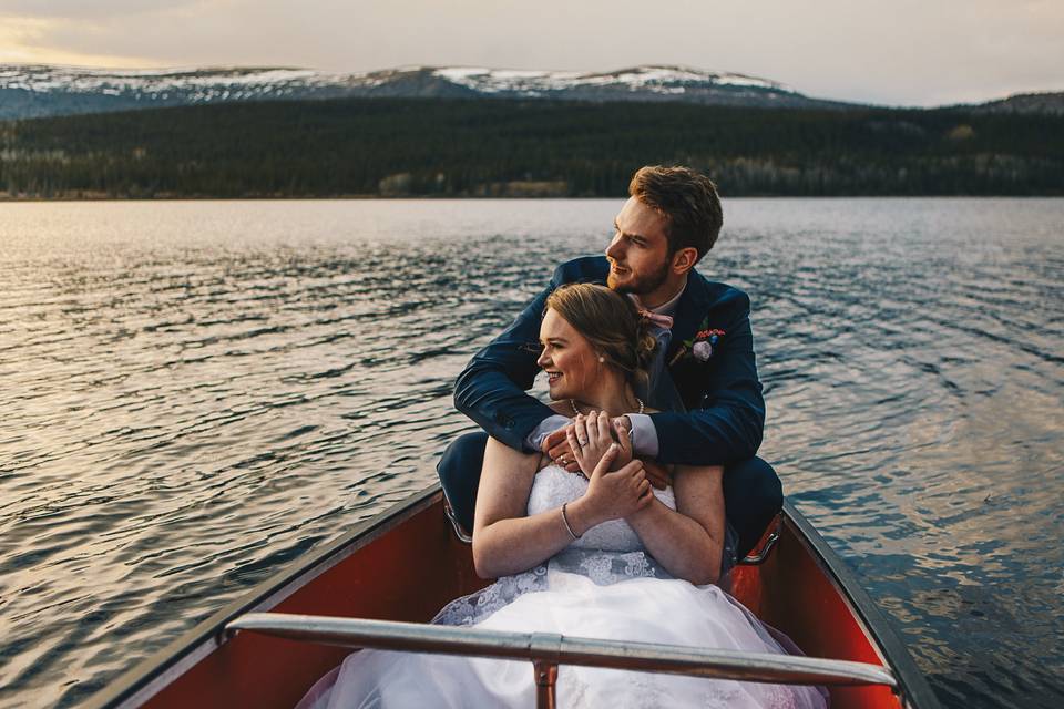 Wedding canoe