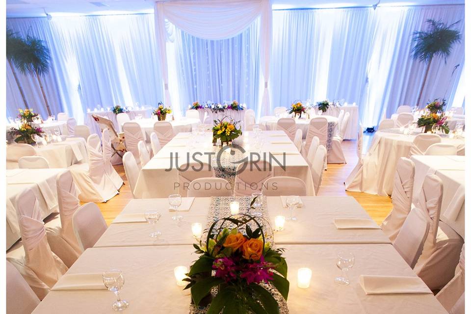 Head Table Backdrop Lighting