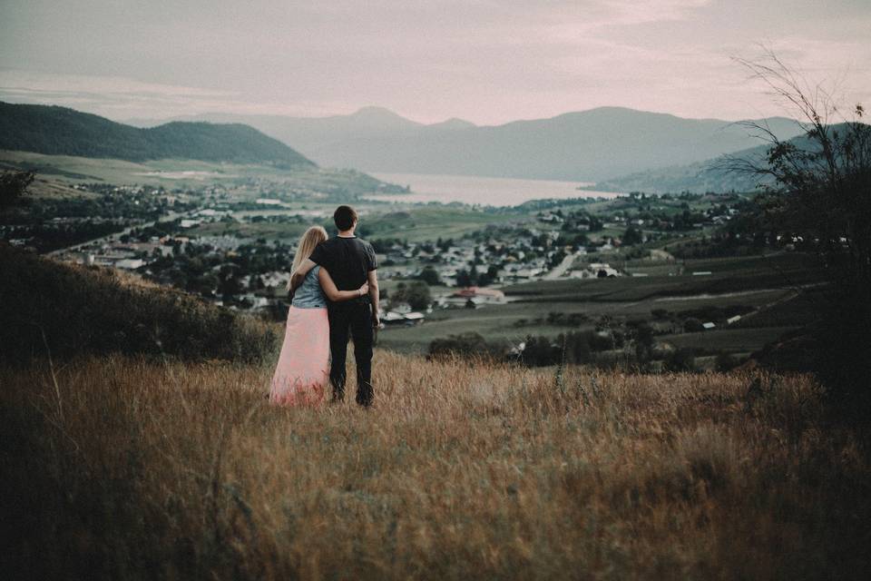 Looking over Vernon Bc