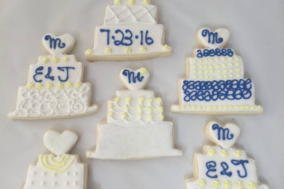 Wedding Cake sugar cookies
