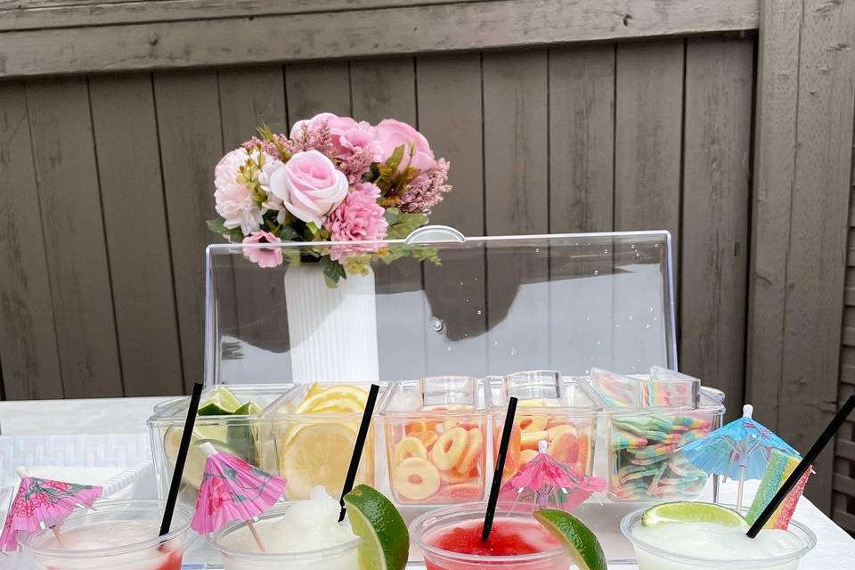 Frozen Cocktails with Garnish