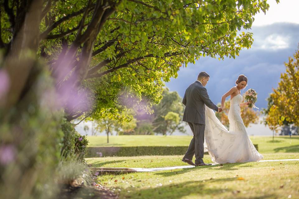 Rainy day wedding