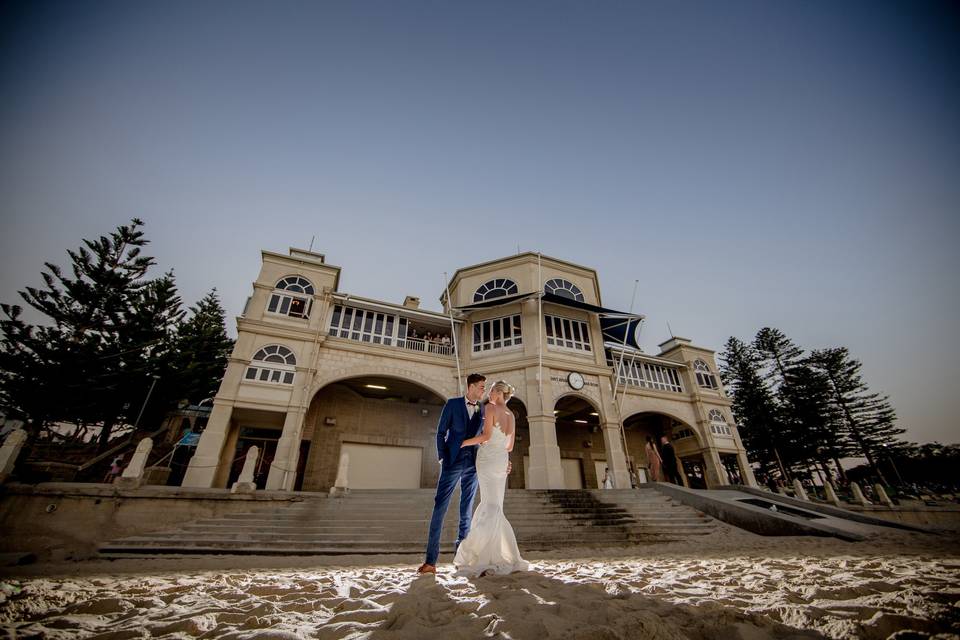 Beach wedding photo