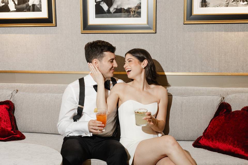 Quick drink in the lounge