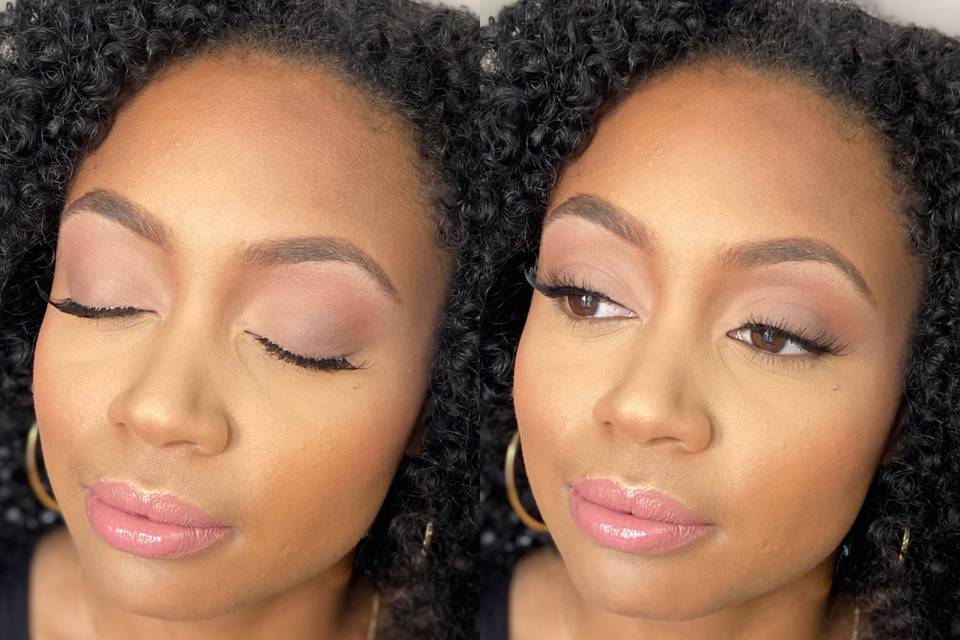 Pink Soft Glam Makeup