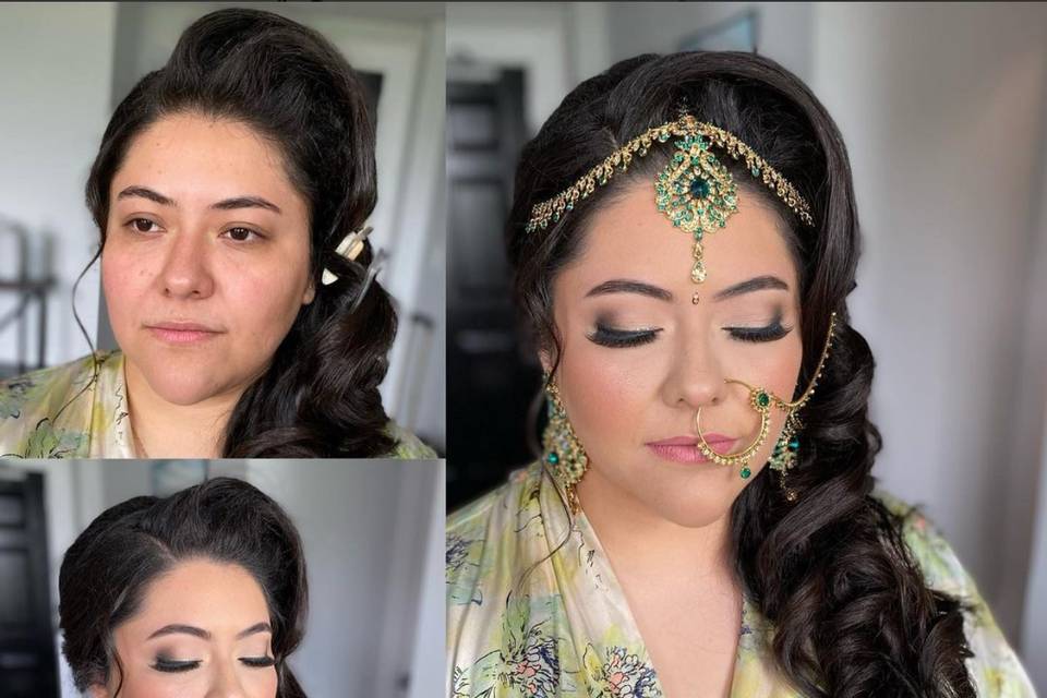 Fusion Latin and Indian Bride