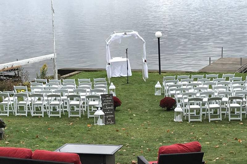 Lakeside wedding