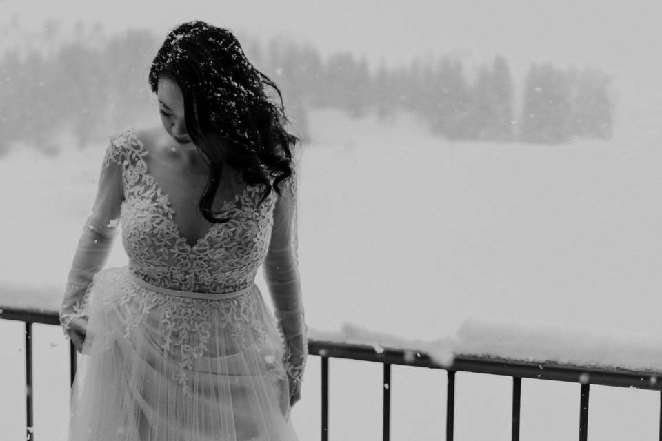 The Lake House winter wedding