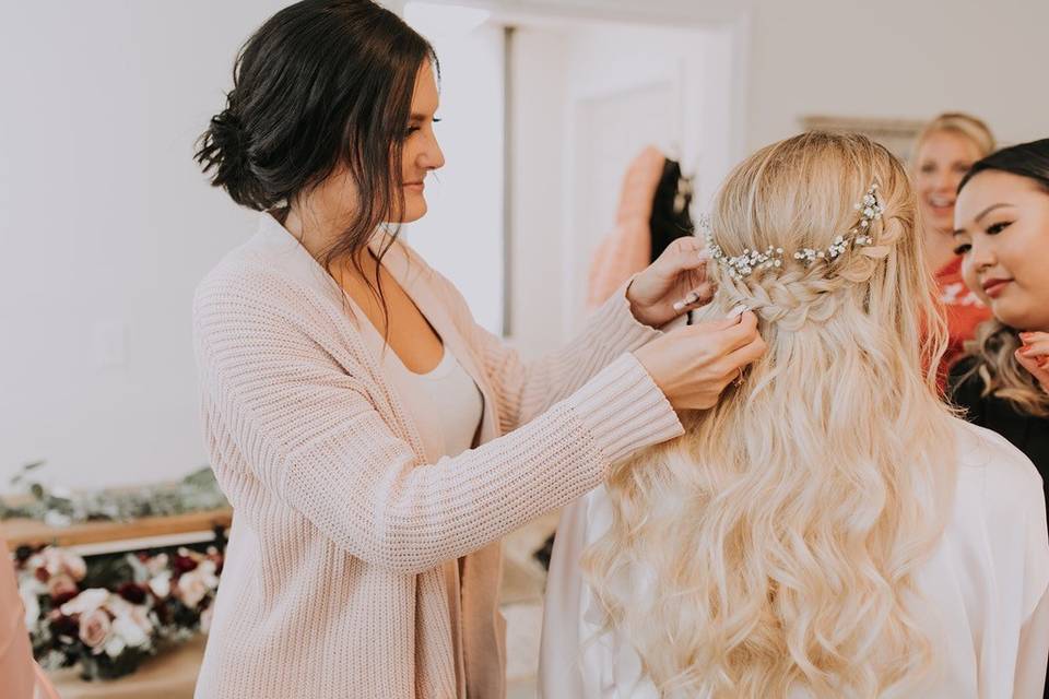 Bridal hair