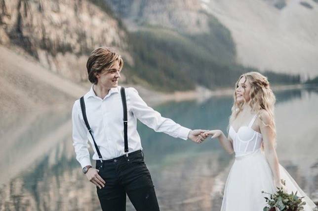 Bridal hair lake louise