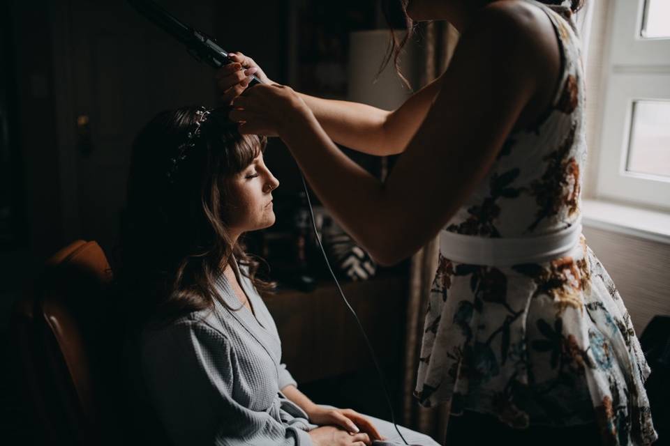 Bridal hair morraine lake