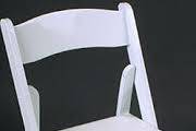 White resin chairs