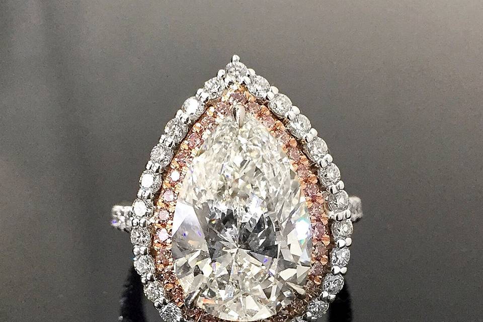 Pear Diamond Ring