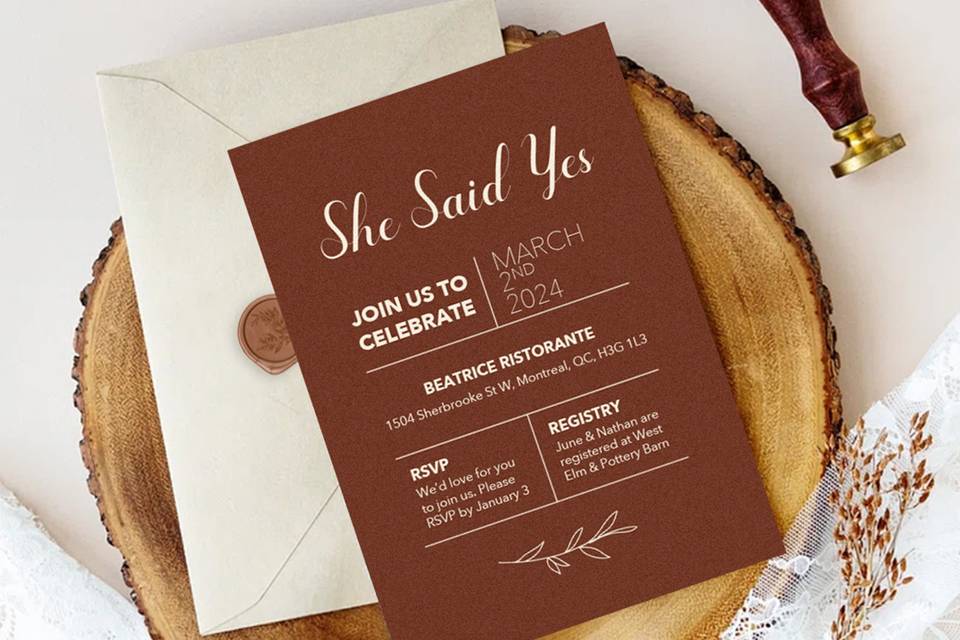 Engagement Invitation