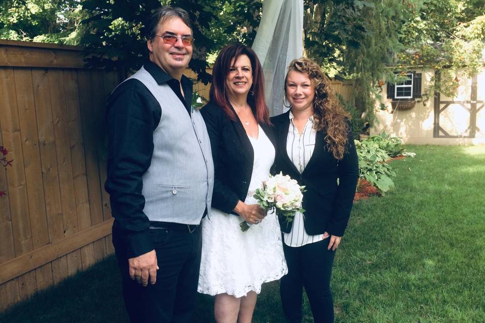 Bridging the Gap Ministries, Wedding Officiant