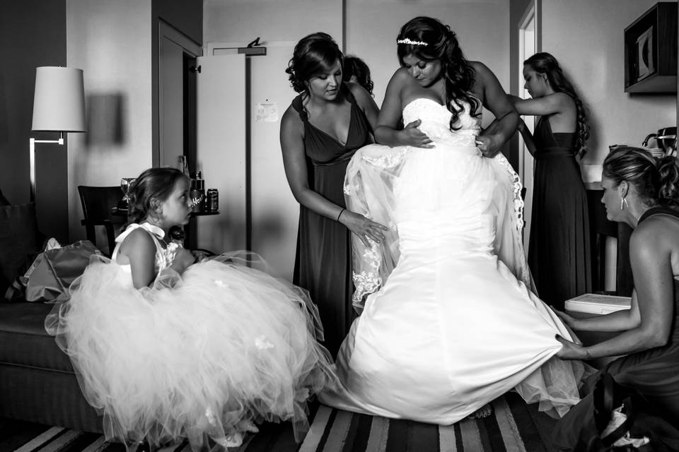 Bride prep