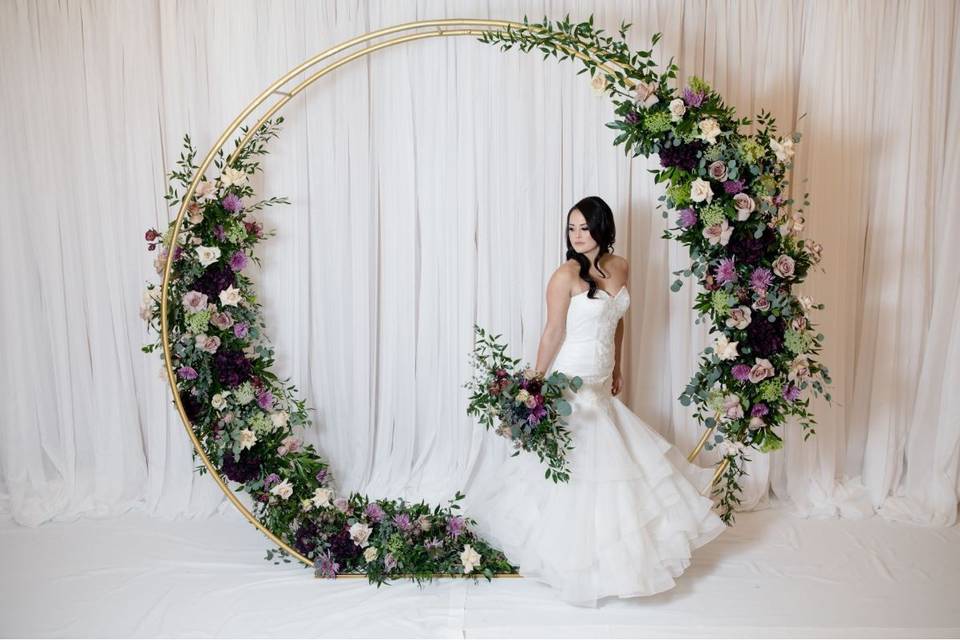 Floral ceremony arch