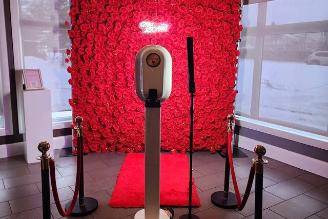 Red flower wall