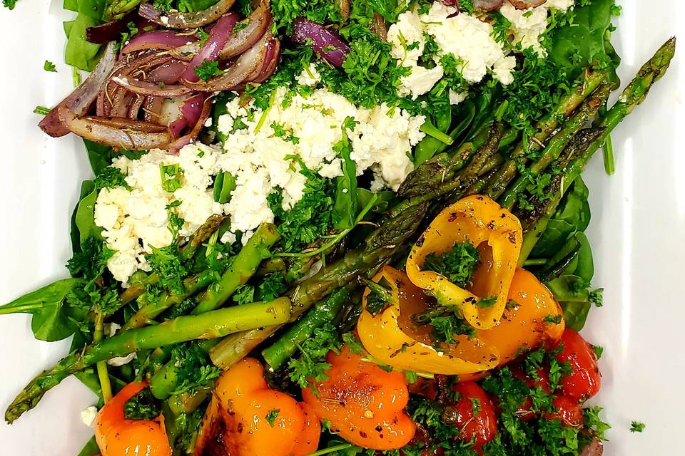 Grilled vegetable salad