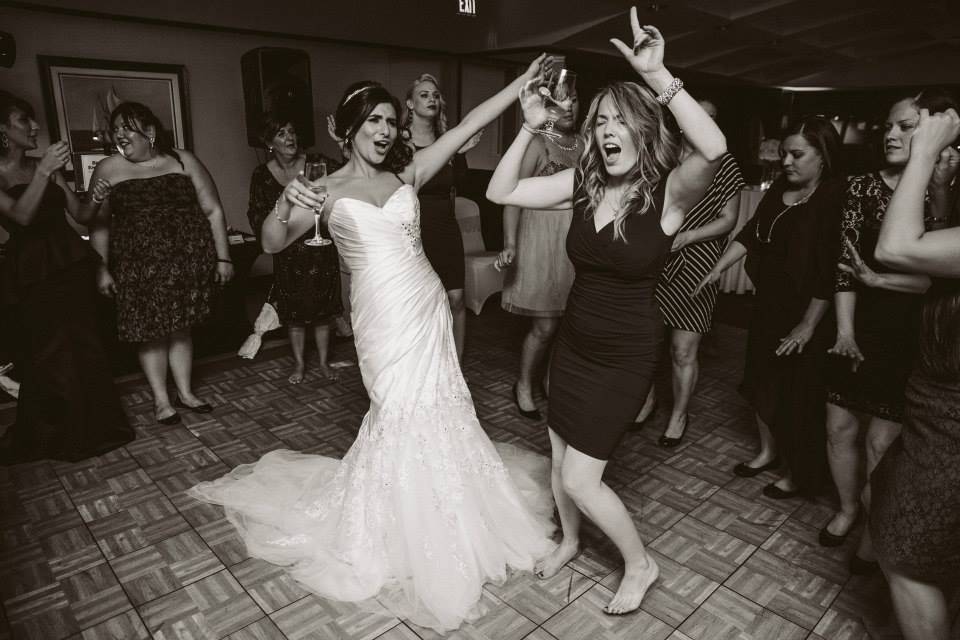 Bride Happy Dancing with frien