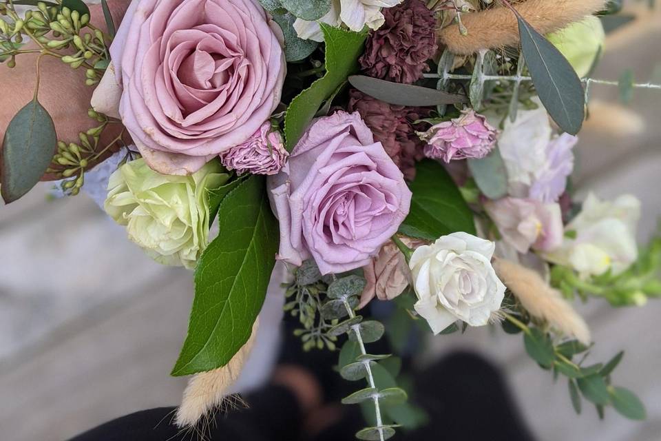 Pressed wedding bouquet