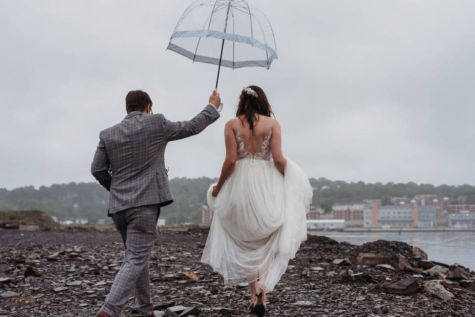 Rainy Wedding Day in Halifax